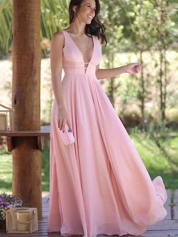 Hurry, Sale Ends Soon!Hurry, Sale Ends Soon!V-neck Light Pink Chiffon Prom Dresses, Cheap Prom Dresses Hurry, Sale Ends Soon!Hurry, Sale Ends Soon!V-neck Light Pink Chiffon Prom Dresses, Cheap Prom Dresses