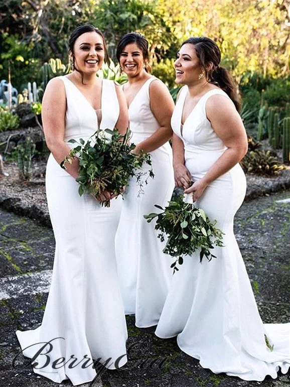 Biggest Sale of the Season!Biggest Sale of the Season!V-neck Long Mermaid Bridesmaid Dresses, Wedding Party Dresses Biggest Sale of the Season!Biggest Sale of the Season!V-neck Long Mermaid Bridesmaid Dresses, Wedding Party Dresses