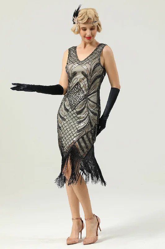 Save More with Every Purchase!Save More with Every Purchase!Women 1920s Fringe Sequin Dress