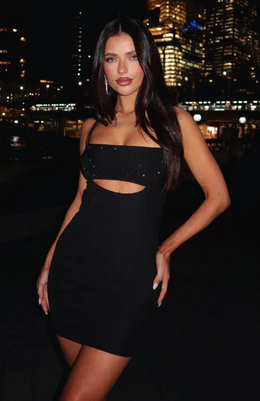 Save More with Every Purchase!Save More with Every Purchase!Casa Drama Embellished Mini Dress Black