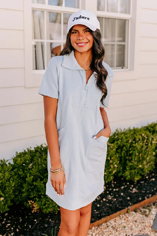 Save Money, Shop Happy!Save Money, Shop Happy!Casual Outing Mini Dress in Sky Blue