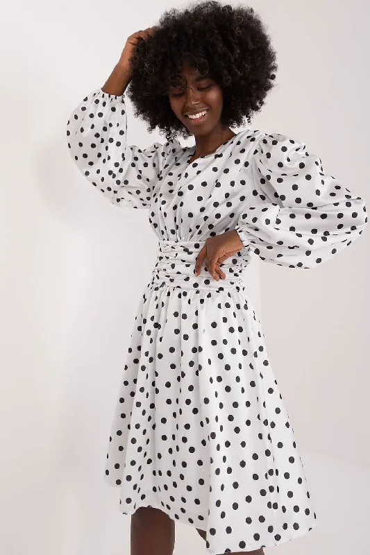 Shop Early, Save Big!Shop Early, Save Big!Lakerta Polka Dot Long Sleeve Cotton Mini Dress