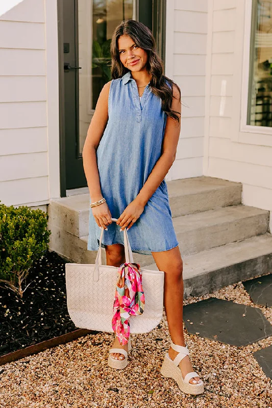 Best Price of the Season!Best Price of the Season!Cutie On The Coast Chambray Dress