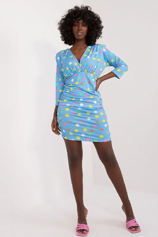 The Best Offers Are Here!The Best Offers Are Here!Italy Moda Polka Dot Long Sleeve Mini Dress