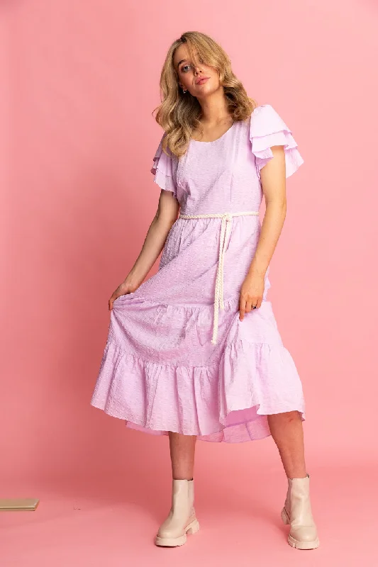 Your Discount is Waiting!Your Discount is Waiting!Eva Midi Dress Lavender Cotton