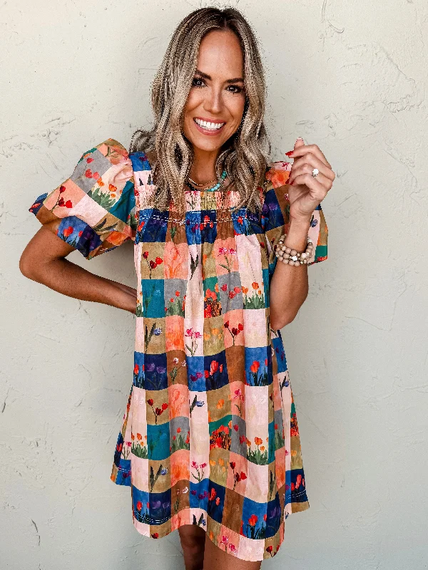Incredible Savings Inside!Incredible Savings Inside!Talk Soon Mixed Print Mini Dress