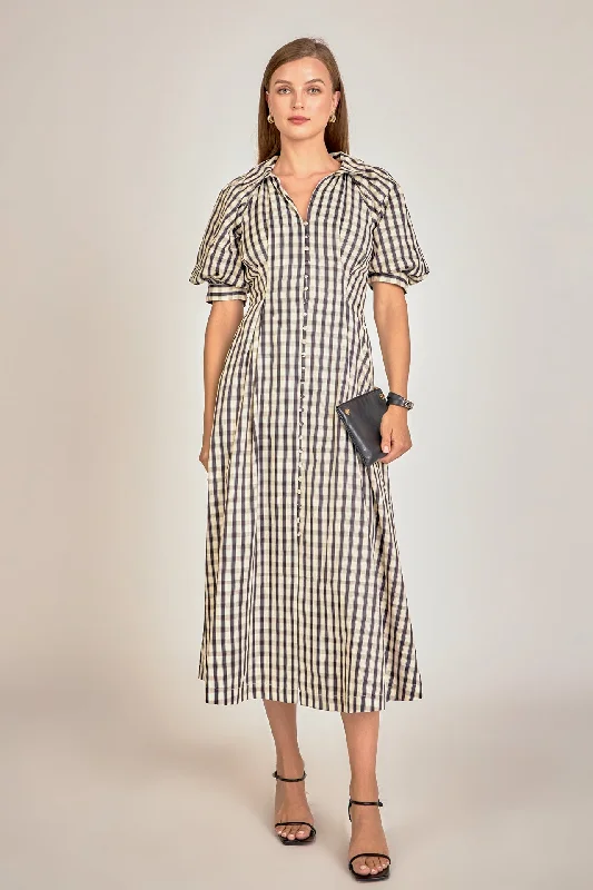 Price Drops You’ll Love!Price Drops You’ll Love!Gingham Check Midi Dress