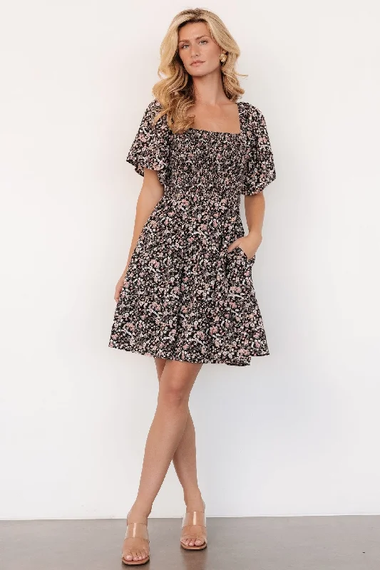 Incredible Savings Inside!Incredible Savings Inside!Idera Short Dress | Black Floral