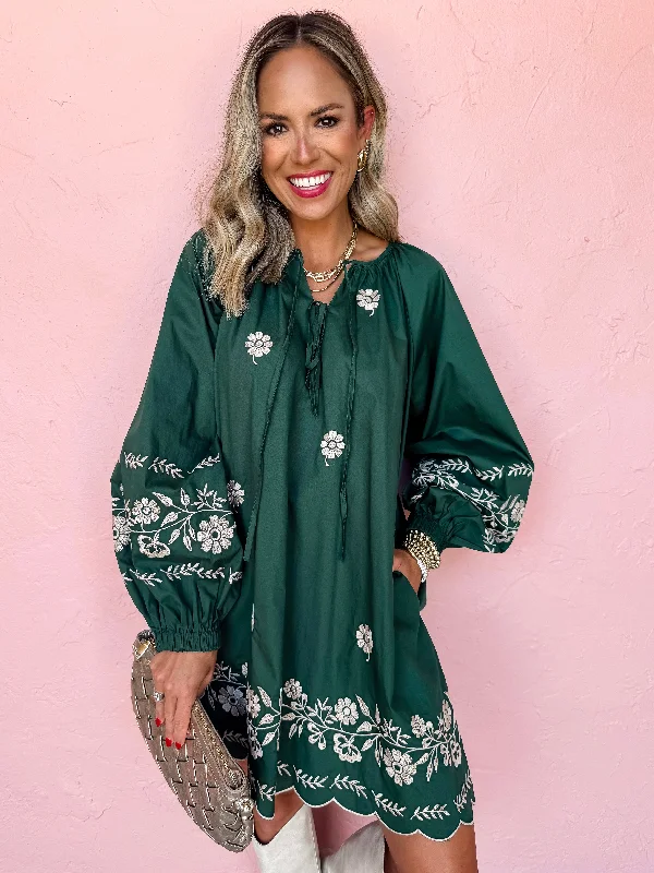 Mega Sale Happening Now!Mega Sale Happening Now!Simple Affection Embroidered Mini Dress
