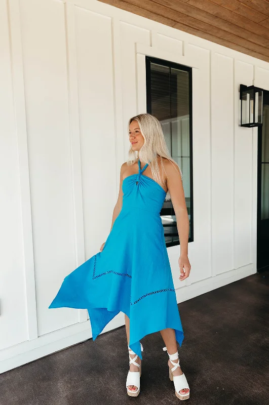 Stock Up and Save!Stock Up and Save!Maggie Halter Dress - Ocean Blue