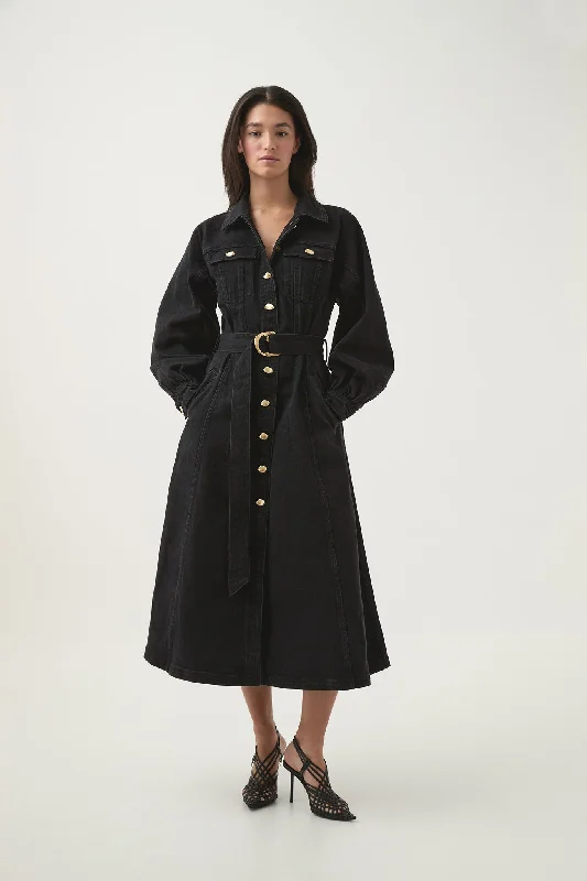 Limited Stock Available!Limited Stock Available!Maya Denim Midi Dress