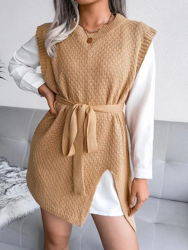 Don’t Wait – Shop Today!Don’t Wait – Shop Today!Sleeveless Split Knit Midi Dress