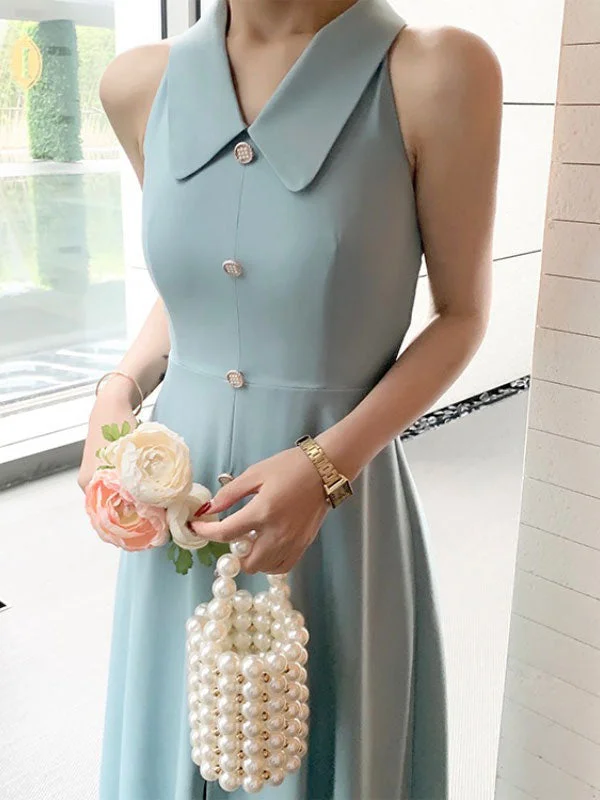 Shop Today, Save Tomorrow!Shop Today, Save Tomorrow!Sleeveless Polo Neck Buttoned Maxi Dress Shop Today, Save Tomorrow!Shop Today, Save Tomorrow!Sleeveless Polo Neck Buttoned Maxi Dress