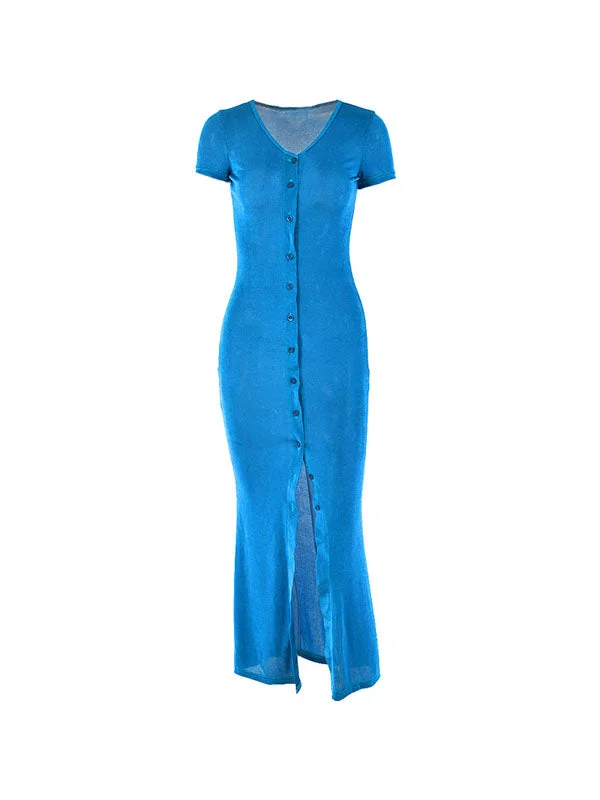 Price Drop Alert!Price Drop Alert!Short Sleeve Bodycon Party Midi Dress