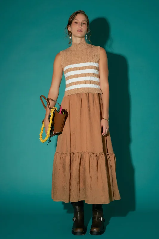 Savings You Can’t Ignore!Savings You Can’t Ignore!Mock Neck Sleeveless Mix Media Dress Savings You Can’t Ignore!Savings You Can’t Ignore!Mock Neck Sleeveless Mix Media Dress