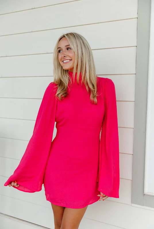 Shop More, Spend Less!Shop More, Spend Less!Neely Mini Dress - Fuchsia