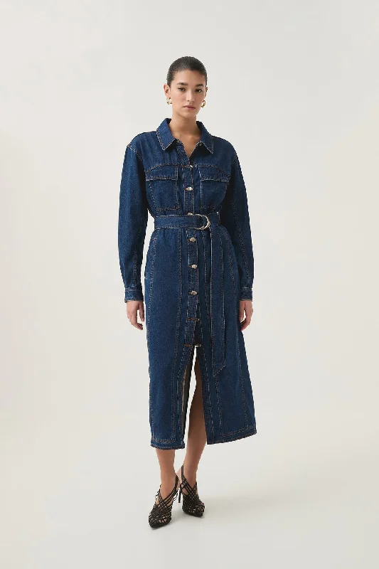 Lowest Prices Guaranteed!Lowest Prices Guaranteed!Neo Denim Midi Dress
