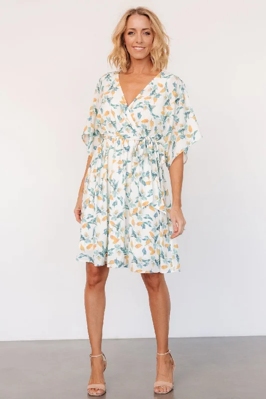 Find the Best Deals Here!Find the Best Deals Here!Raina Kimono Short Dress | Off White Multi Floral