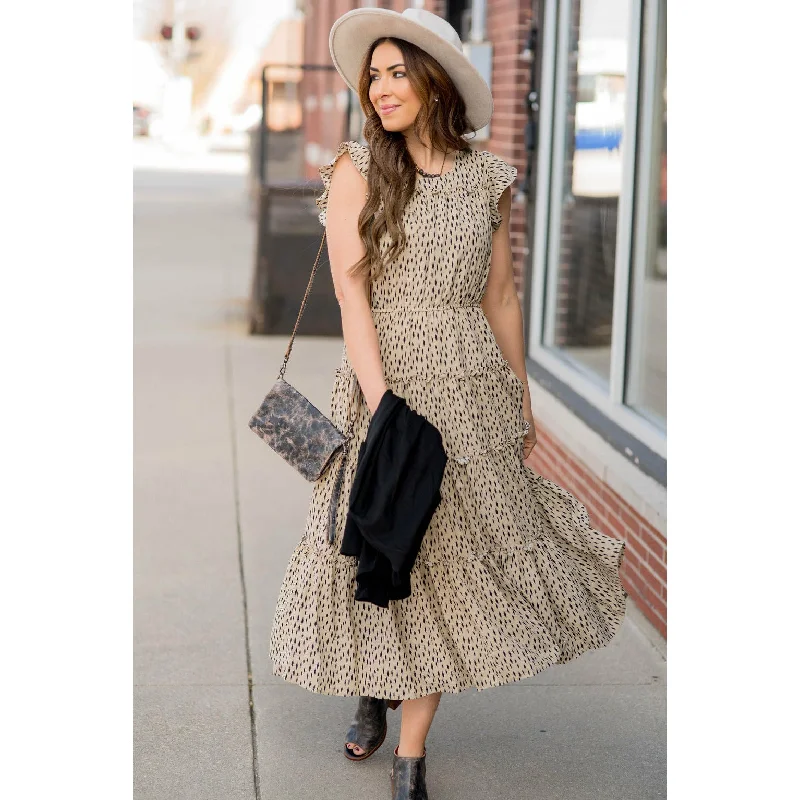 Special Discounts Inside!Special Discounts Inside!Spectacular Speckled Tiered Midi