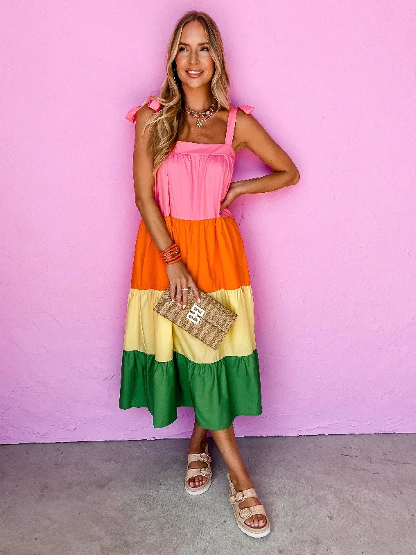 Buy More, Pay Less!Buy More, Pay Less!Weekend Spree Color Block Dress