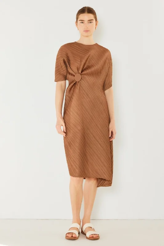 Price Drop Alert!Price Drop Alert!Swim Pleated Dolman Sleeve Midi Dress