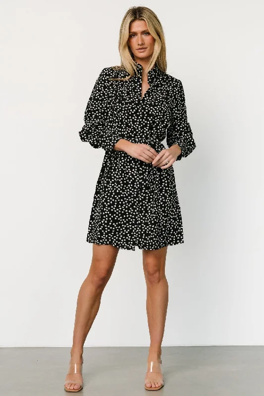 Grab Yours Before It’s Too Late!Grab Yours Before It’s Too Late!Trinity Short Dress | Black Print
