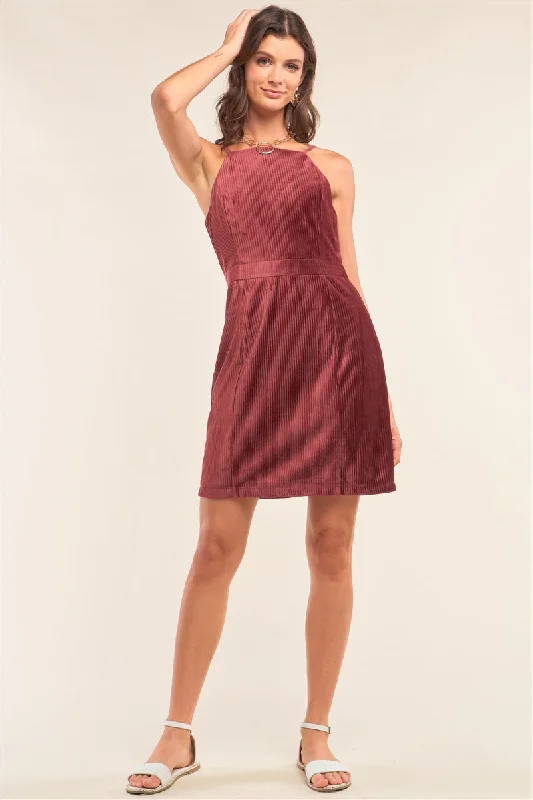 Best Price of the Season!Best Price of the Season!Hot Girl Charli Corduroy Square Neck Mini Dress In Cranberry Red Best Price of the Season!Best Price of the Season!Hot Girl Charli Corduroy Square Neck Mini Dress In Cranberry Red