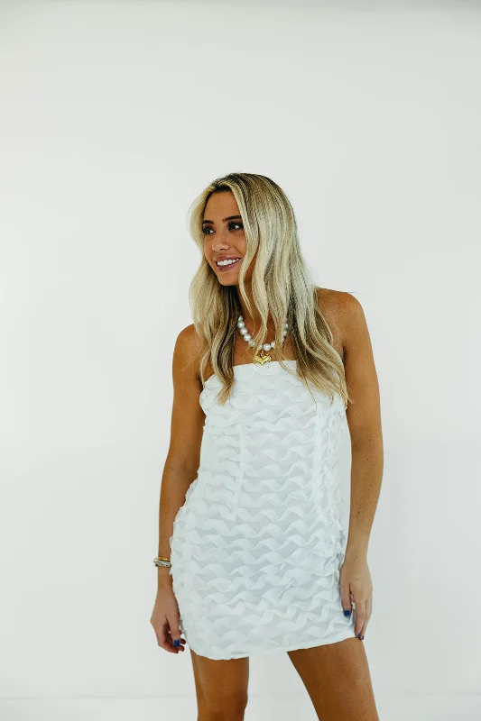 Mega Sale Happening Now!Mega Sale Happening Now!Wave Mini Dress - Off White